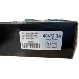 Battery Charger for electric bicycle 48 V 2.0 Ah Flat T