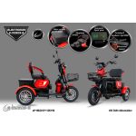 Polymobil E-MOB 09 B elektromos háromkerekű tricikli 20Ah akku