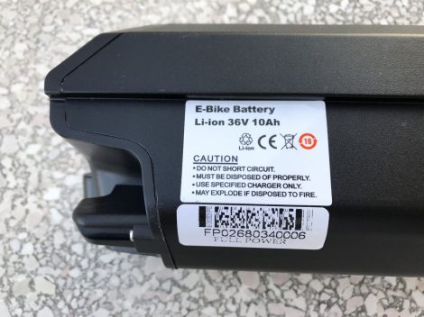 Lithium-Ion akkumulátor eCity elektromos kerékpárhoz 36 V 10 Ah