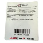 Gázkar elektromos kerékpárhoz RKS XR6