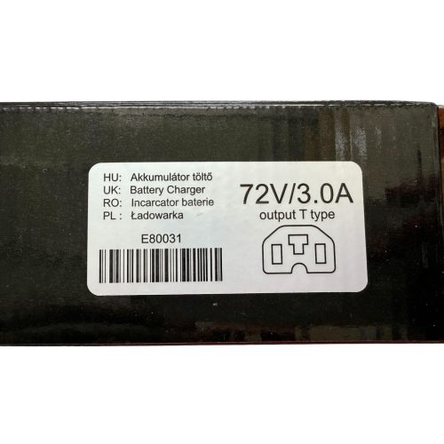 Battery charger for electric bicycle 48 V 3.0 Ah Flat T