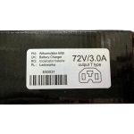 Akkumulátor töltő elektromos kerékpárhoz 72 V 3.0 Ah Lapos T