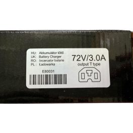   Akkumulátor töltő elektromos kerékpárhoz 72 V 3.0 Ah Lapos T