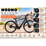 MODMO Saigon+ elektromos kerékpár – Gates szíjhajtás, Enviolo fokozatmentes váltó