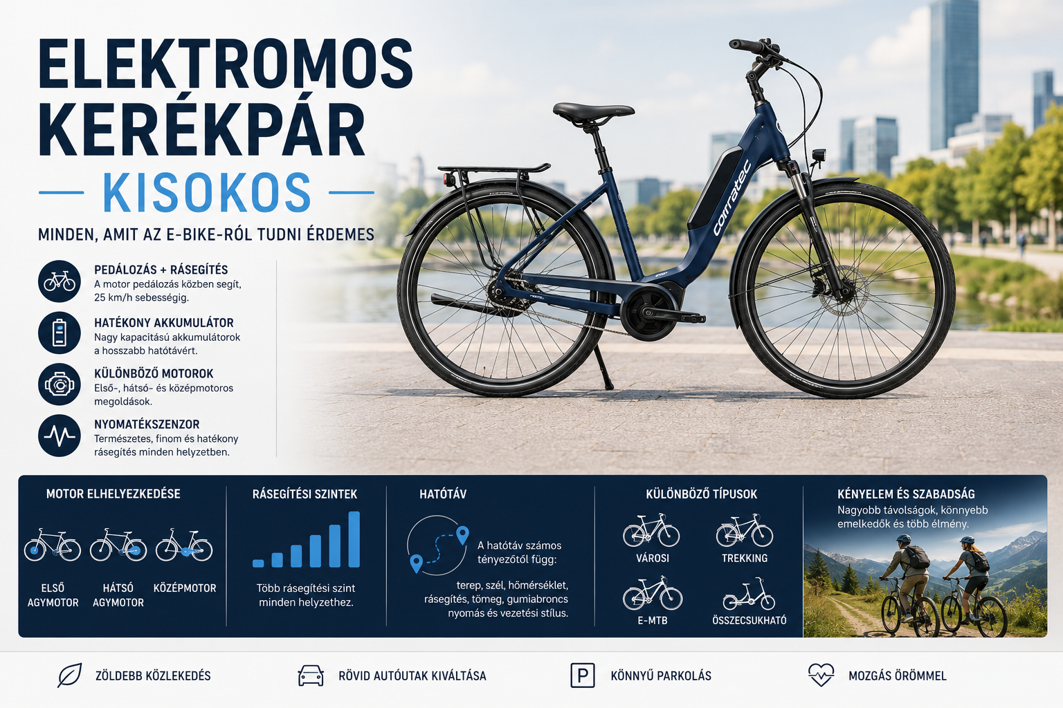 Elektromos kerékpár kisokos – minden, amit az e-bike-ról tudni érdemes